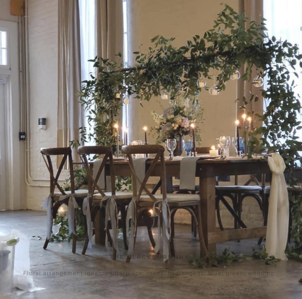Make a statement with a large greenery display above your table top